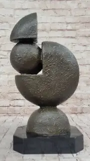 Fransisci`s Pac-Man Bronze Sculpture: Hand Made Hot Cast Childhood Arcade Gift