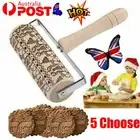 Embossed Rolling Pin Christmas Wooden Rolling Pins For Baking Cookies FZ