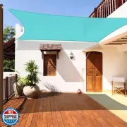 Coarbor 12'x12' Sun Shade Sail Outdoor Canopy Cover Rectangle Heavy Duty Shad