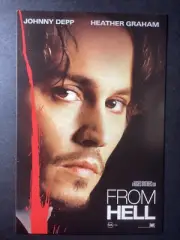 MOVIE / FILM POSTCARD, From Hell… Johnny Depp, Heather Graham, 2002