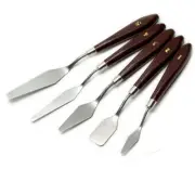 5pc Stainless Steel Palette Painting Knife Scraper Spatula Artist Oil Painting