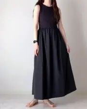 UNIQLO Combination Dress Sleeveless S-L Women 474064NWT