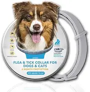 Flea and Tick Collar for Dogs, 8-Month Protection Flea and Tick Prevention for Dogs, Flea and Tick Collar for Small Dogs and Puppies Enhanced with Natural Essential Oils