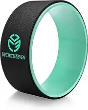 UpCircleSeven Yoga Wheel - [Pro Series] Strongest & Most Comfortable Dharma Yoga Prop Wheel, Perfect Accessory for Stretching and Improving Backbends, 12 x 5 Inch Basic