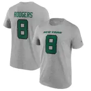NFL T-Shirt New York Jets Aaron Rodgers Grey Graphic Football Jersey