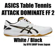 ASICS Table Tennis Shoes ATTACK DOMINATE FF 2 1073A010.103 White / Black