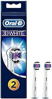 3D White Electric Toothbrush Replacement Heads Refill by Oral B Genuine Braun Refill (8 Heads Best Value Pack)