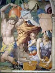 The falling of the Manna Tile Mural Kitchen Bathroom Wall Backsplash Art