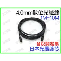 在飛比找蝦皮購物優惠-音源 光纖線 SPDIF 4.0mm 2M 數位光纖線 4.