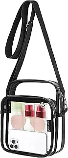 Clear Bag Stadium Approved - Clear Purse with Front Pocket Clear Crossbody Bag for Concerts Festivals Sports Events