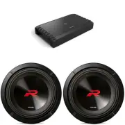 Alpine (2) R2-W10D4 10" R-Series Sub w/ S2-A120M Mono Amp Bundle