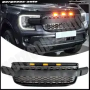 Front Grille fit for ford Everest 2023 2024 Mesh Bumper Grill With yellow Lights