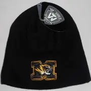MISSOURI TIGERS TOP OF THE WORLD WINTER BEANIE HAT MEN'S ACRYLIC KNIT BLACK NWT