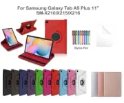 360°Rotate Litchi Grain PU Leather Cover Case for Samsung Galaxy Tab A9+ 11"