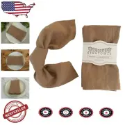 Premium Stonewashed French Linen Napkins in Caramel - Elegant 18" x 18" Set