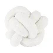 Knot Boucle Cushion - White