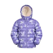 Mountain Warehouse Childrens/Kids Seasons Unicorn Faux Fur Lined Padded Jacket