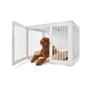 Pet Crate Wooden - Extra Large, White