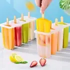 With Lid and Sticks Popsicle Maker Transparent Ice Cream Mold Summer