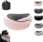 Neck Pillow for Traveling，Memory Foam Travel Pillow for Flight Headrest Sleep, P