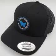 SCOTTY CAMERON CIRCLE T - BLUE SCOTTY DOG ROUND PATCH - MESH SNAP BACK HAT
