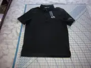 MENS MEDIUM BLACK TRAVIS MATHEW WICKENBURG RANCH/TRILOGY POLO SHIRT - NWT