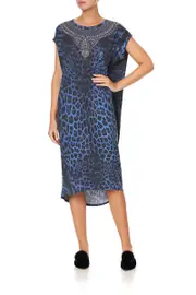EXTENDED SHOULDER DRESS THE CATS MEOW