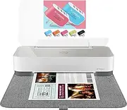 Universal HP Tango X Smart Wireless Printer with Indigo Linen -Cover – Mobile Remote Print, Scan, Copy, HP Instant Ink 3-Port USB Charger
