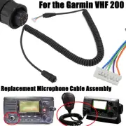 Plug -N-Play For Garmin VHF 200 Replacement Microphone Mic Cord Cable Coiled NEW