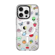 iPhone 16 Pro Clear Case MagSafe Compatible Retro Littles by INKED by Dani