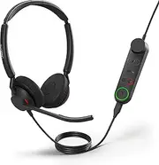 Jabra Engage 50 II Wired Stereo Headset - Advanced Noise Cancelling Microphones - UC Cert - On Ear Headphones with Mic - Detachable Link Call Controller - ClearVoice for Crystal Clear Calls - USB A
