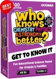 Family Trivia Card Game Science Quiz for Kids Ages 8-12 & Adults Fast Paced Fun