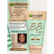 Garnier SkinActive Classic Perfecting All-in-1 BB Cream Classic Deep 50 ml, Deep