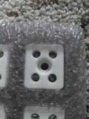 (12pk) Tempco Ehd-108-121 Ceramic Terminal Block,1-1/4X2-7/16 In.