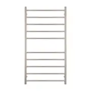 Radiant Brushed Nickel 600 x 1100mm Round Heated Towel Rail (Right Wiring) BN-RTR02RIGHT
