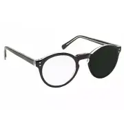 2.5X / +10 Diopter Magnifying Reading Glasses: Right Eye - Black