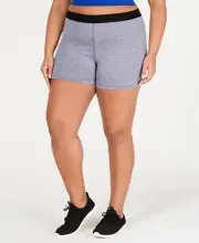 Soffe Womens Plus Size Dri-fit Training Shorts Size-1X Color-Navy Heather