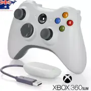 For Microsoft Xbox 360 Wireless Controller +Receiver &PC(Windows 10/11) Gamepad