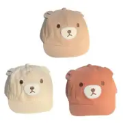 Cartoon-bear Baby Toddlers Baseball Caps Boys Girls Infant Cotton Caps Summer