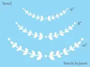 Joanie Stencil Willow Fern Vine Branch Border Art Decorative Country DIY Signs