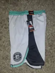 AND1 Men's size S Hoop Shorts White NWT 10" Inseam (Eb29)