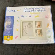 BUBZI Charming Baby Clay Handprint& Footprint Framed New