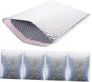 FIXOSHEE 5pcs Self Adhesive Packaging for Shipping Shock Absorbing Mailers for Clothing Items Stylish Foil Envelopes for Business Use