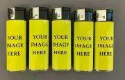 Custom Create Your Own Set of 5 Electronic Lighters - Single Image ONLY