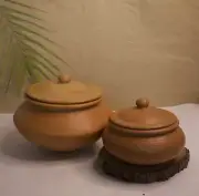 Mittihub Combo | Pateli Handi 3 Litres & Dahi Handi 1 Litre – Cooking Pot
