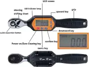 Electronic Torque Meter Digital Torque Wrench 22.12ft.lb Clockwise Accurate 2%