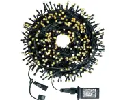 108Ft Christmas String Lights, 300 Led Fairy Light Strings, 8 Modes, Plug-In, Party Yard Garden,Warm White