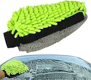 Microfibre Wash Mitt – Specially Designed for a Quick Finish and Without Traces on the Paint and Glass of the Car, 20.30 x 2.00 cm, Red