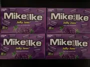 Mike and Ike JOLLY JOES GRAPE Chewy Candy- THEATRE BOX SIZE- {LOT OF 4 BOXES}