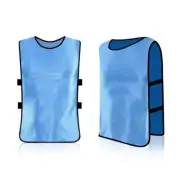 SKY BLUE 12 Pack Jerseys Bibs Adults Football Scrimmage Training Vests For FF
